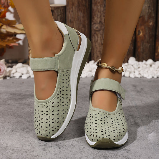 Damen Sportliche Ballerinas mit einzigartigem Lochmuster R&B
