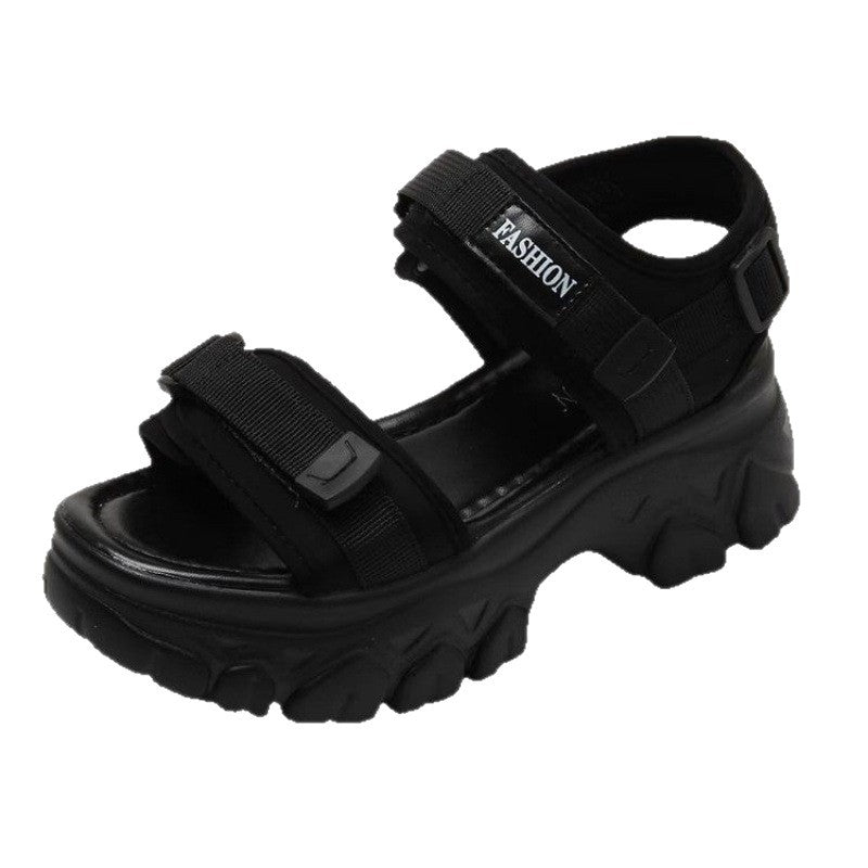 Damen Trendige Chunky Sandalen mit verstellbaren Riemen R&B