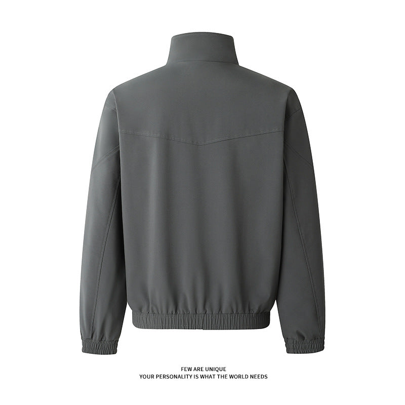 Herren Freizeitjacke mit praktischen Taschen und hohem Kragen R&B
