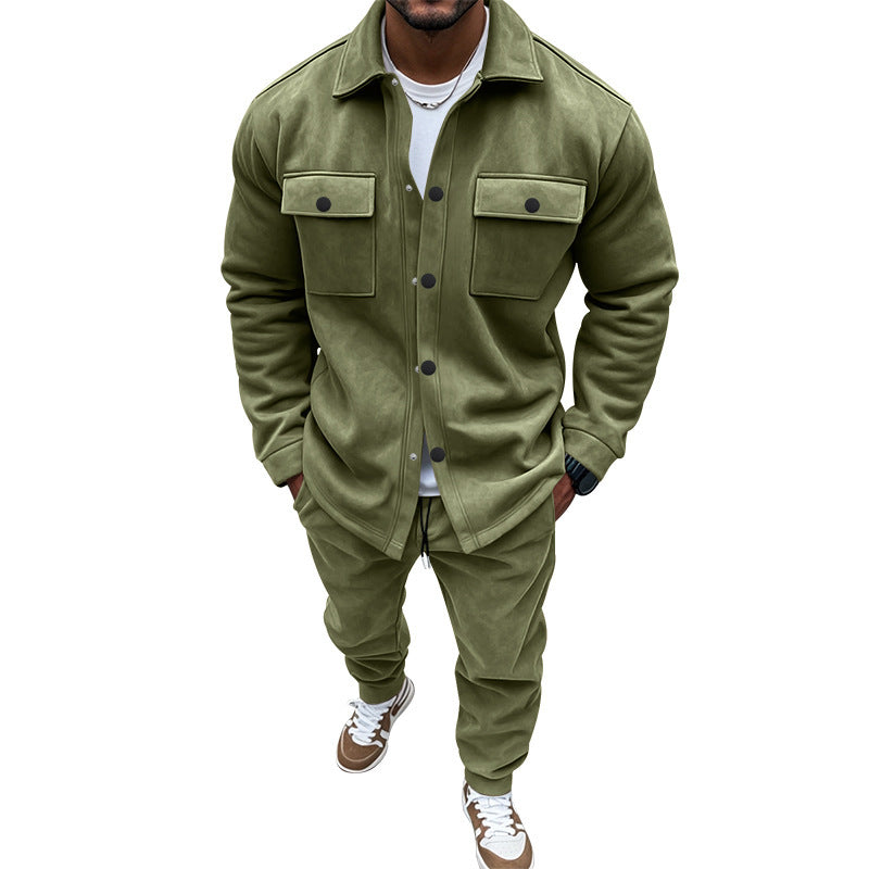 Herren Freizeit-Longejacke mit praktischen Knopftaschen und elastischen Details R&B