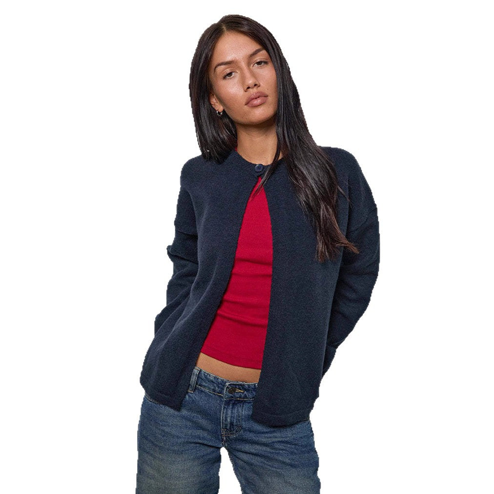 Damen Strickjacke mit praktischen Knopfdetails und lässigem Schnitt R&B