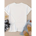 Damen T-Shirt mit frischem Limoncello-Motiv und floralen Akzenten R&B