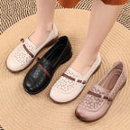 Damen Komfortable und modische Ballerinas mit perforiertem Design R&B
