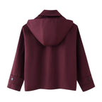 Damen Übergangsjacke mit hochschließendem Kragen und praktischen Taschen R&B