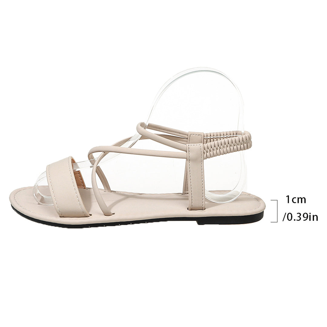 Damen flexible Riemchensandalen mit geschwungenem Design und offenem Fersenbereich R&B