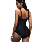 Damen Eleganter Bademode-Einteiler mit innovativem Knoten-Design R&B
