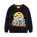 Jungen Sweatshirt mit gruseligem Monster-Truck-Motiv R&B