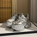 Damen Chunky Sneakers mit puffiger Sohle und innovativer Dämpfung