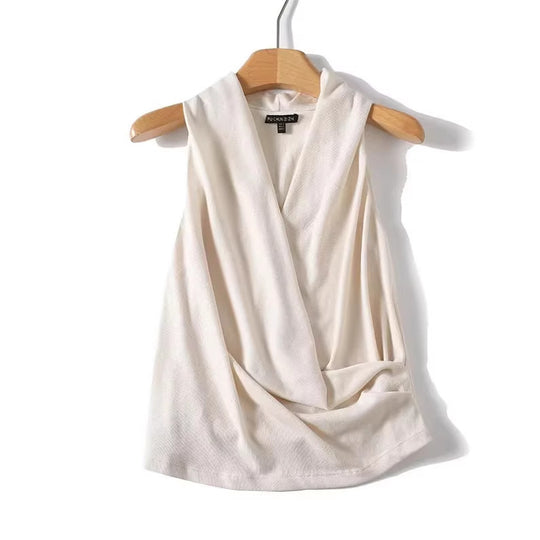 Damen Wickeloberteil mit elegantem, fließendem Stoff R&B