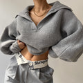 Damen Modischer Strickpullover mit oversized Schnitt R&B