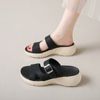 Damen Riemensandalen mit verstellbarem Schnallenverschluss R&B