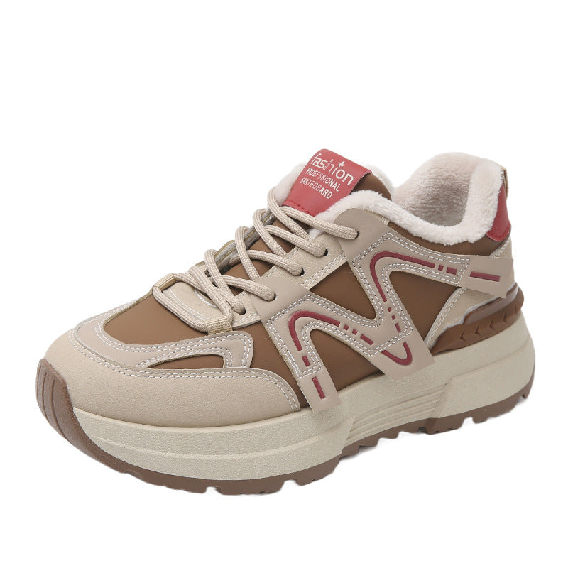 Damen Sportliche Sneakers mit kuscheligem Innenfutter und robustem Profil R&B