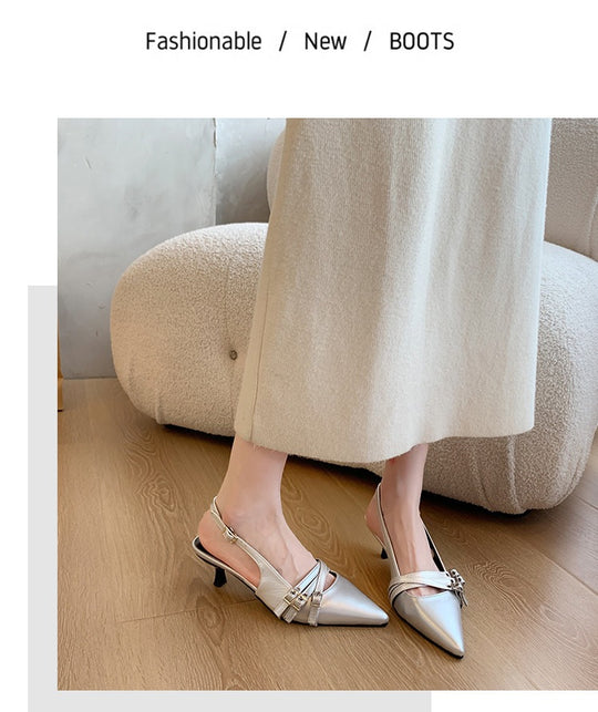 Damen Slingback High-Heel Pumps R&B