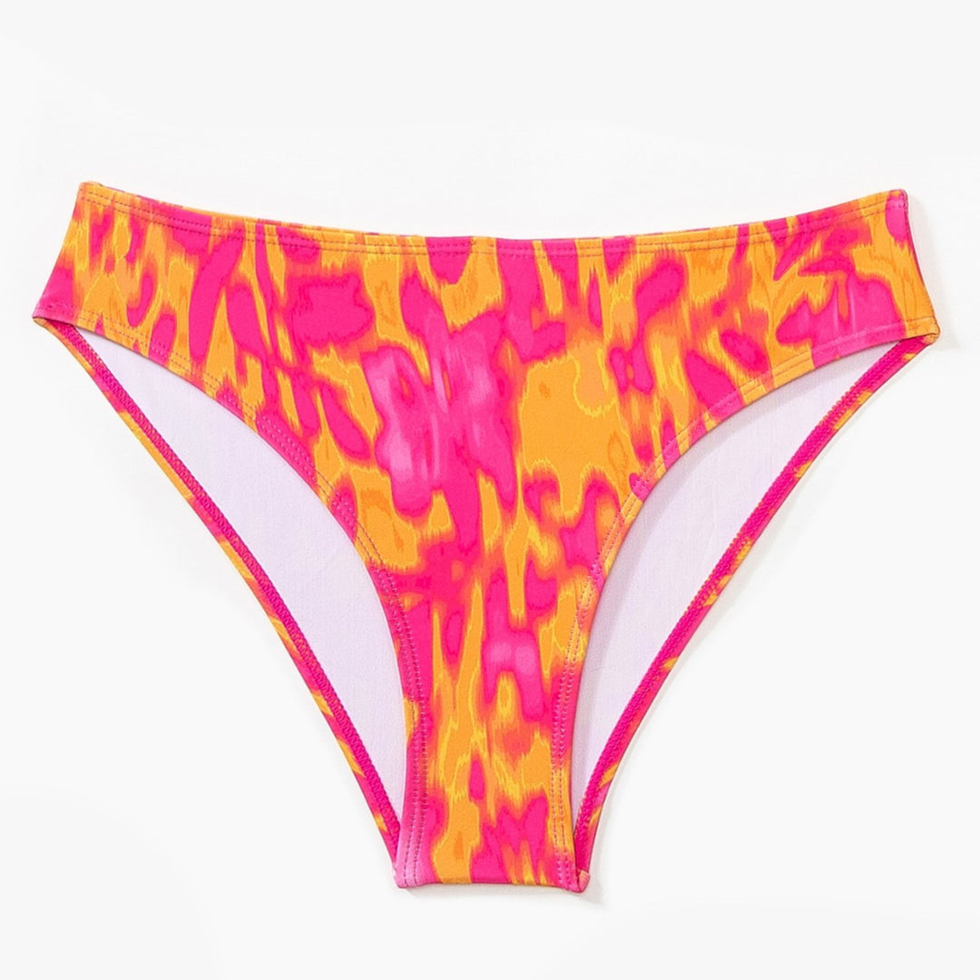 Damen Zweiteiliges Badeanzug-Set mit farbenfrohem Blumenmuster R&B