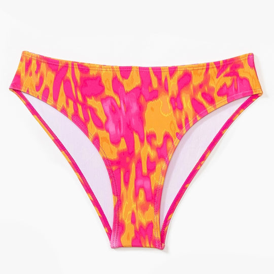 Damen Zweiteiliges Badeanzug-Set mit farbenfrohem Blumenmuster R&B
