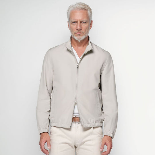 Herren elegante und funktionale Übergangsjacke mit hohem Kragen R&B