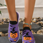 Damen Freizeitschuhe mit Halloween-Motiv und rutschfester Sohle R&B