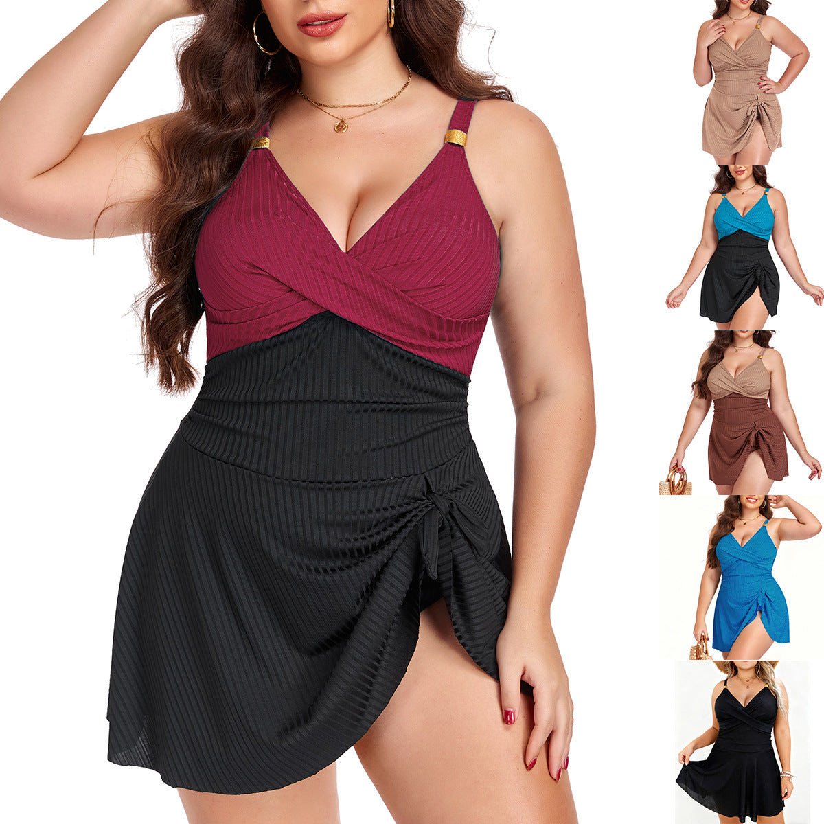 Damen Wickelkleid R&B