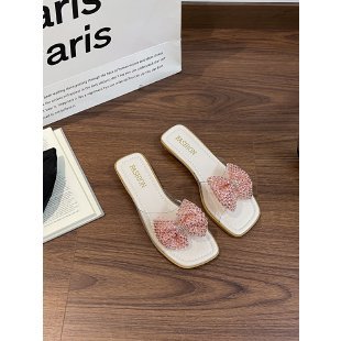 Damen Riemchen-Sandalen mit glamourösen Schleifen und Strass-Applikationen R&B