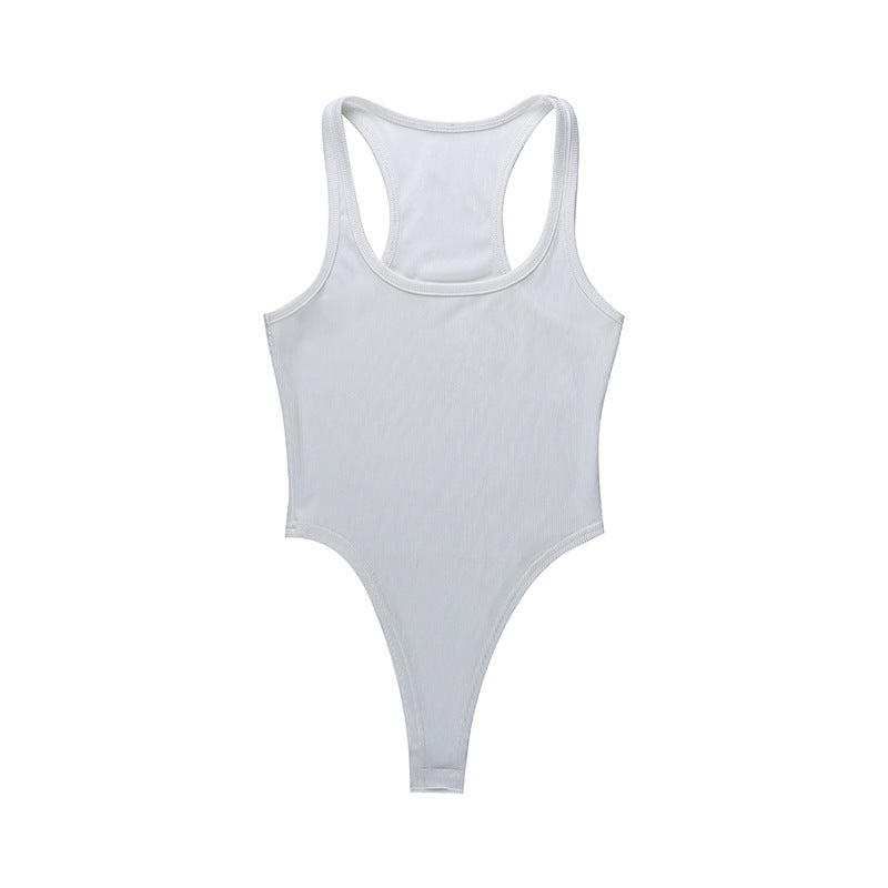 Damen Figurbetonter Body mit feinen Rippstrukturen R&B