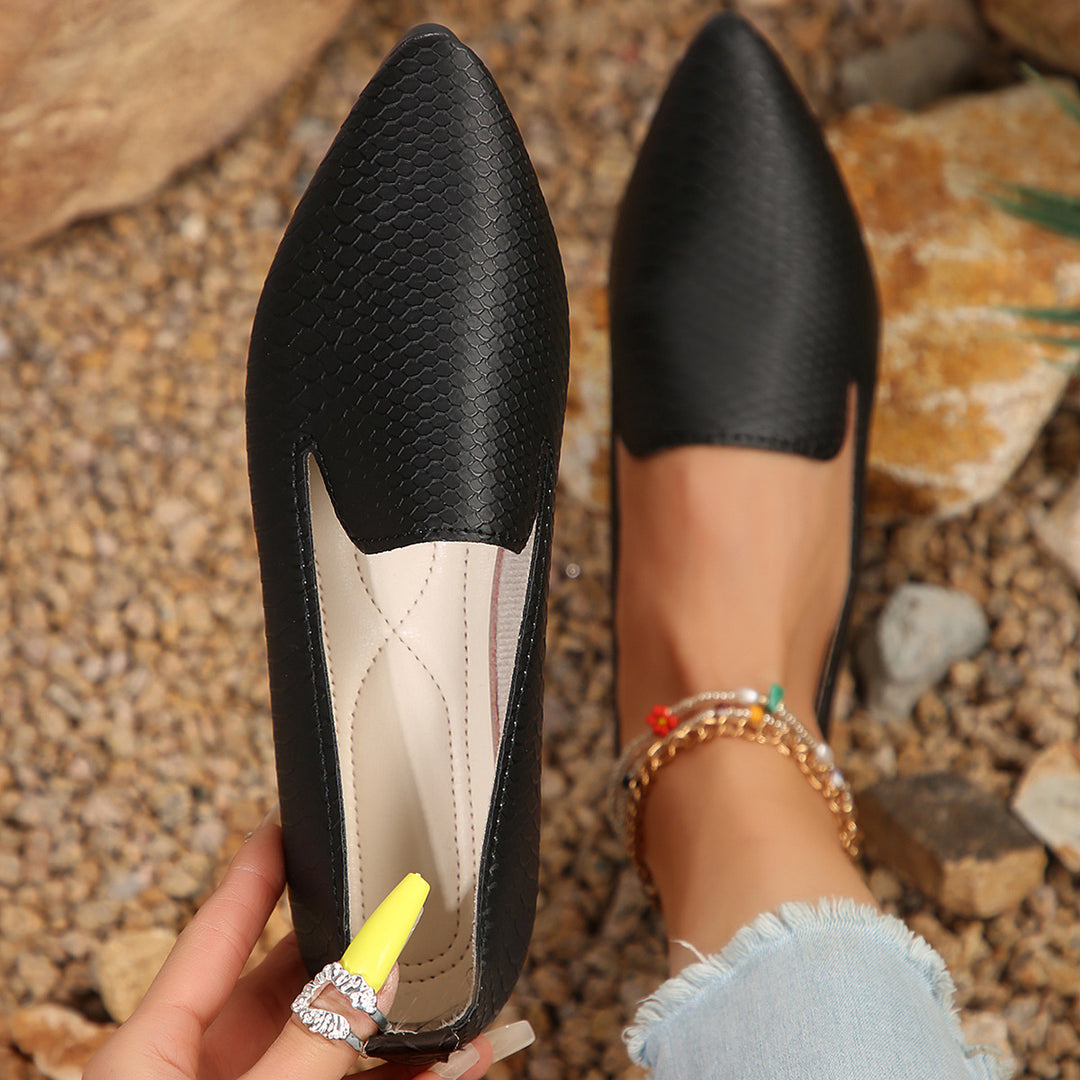 Damen elegante und bequeme Ballerinas mit spitzem Design R&B