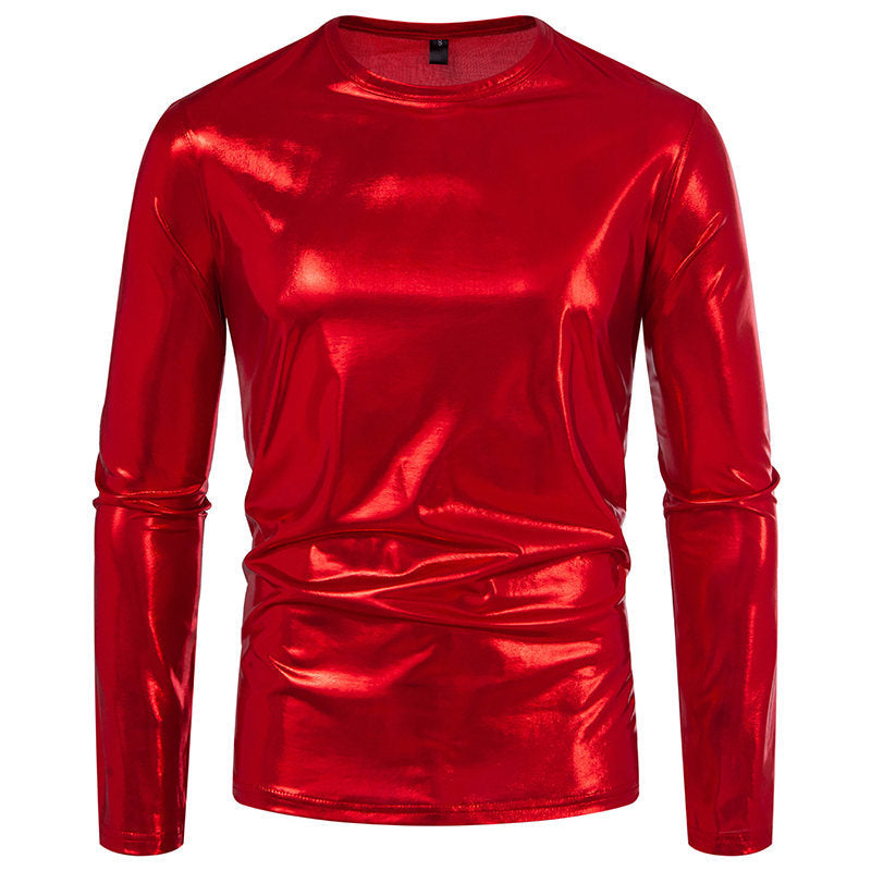 Damen Glänzendes Langarmshirt aus hochwertigem Material