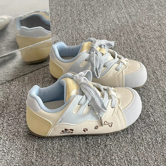 Damen Sportliche Sneaker mit tierisch verspieltem Design und atmungsaktiver Konstruktion R&B