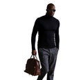 Herren rollkragen pullover mit feiner Struktur R&B