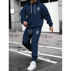 Herren Trainingsanzug mit modernem Grafikdesign und praktischen Taschen
