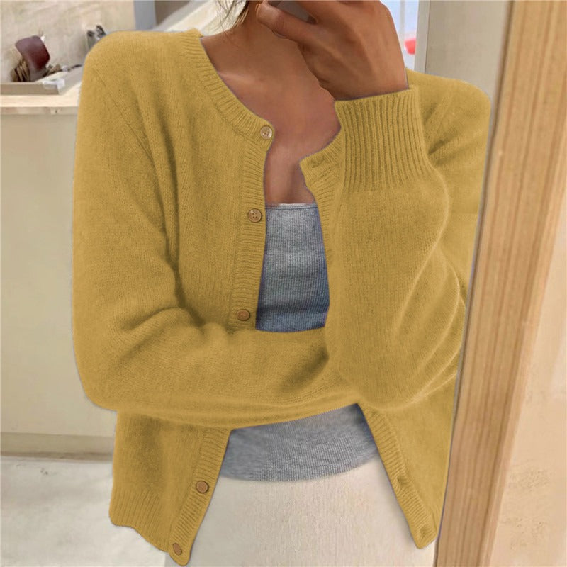 Damen kuschelige Strickjacke R&B