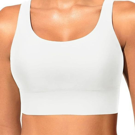 Damen sportlicher Crop-Top mit klassischen Streifen R&B