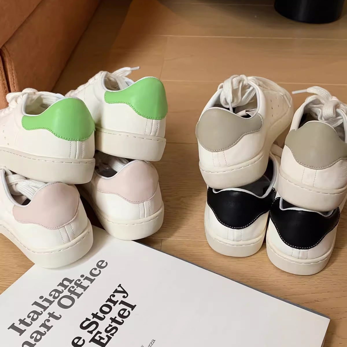 Damen Sportliche Sneaker mit atmungsaktiver Oberflächenstruktur und gepolsterter Sohle