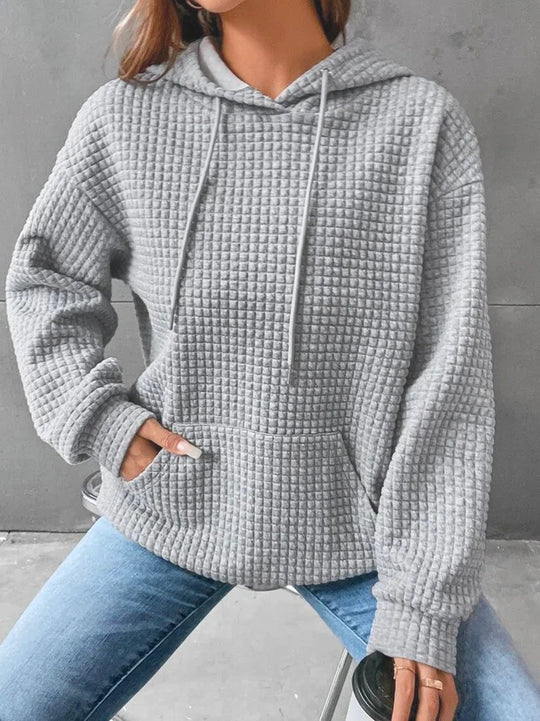 Damen Kapuzensweatshirt mit strukturiertem Design R&B