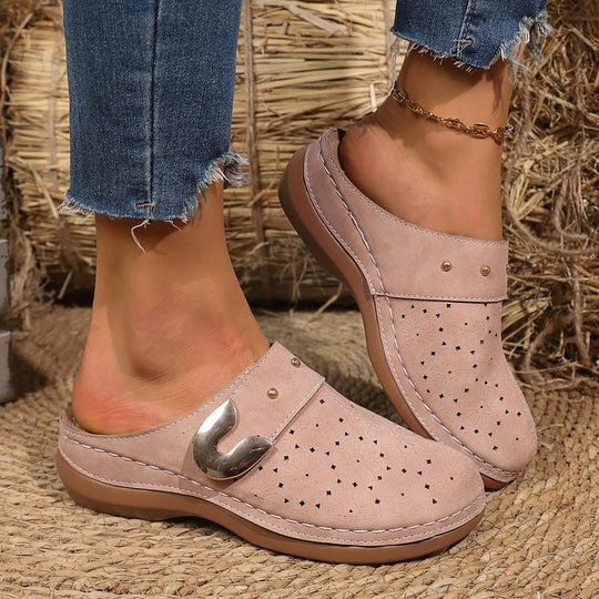 Damen Komfortable und stilvolle Clogs mit floralem Design R&B