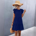 Damen Sommerkleid mit Rüschen R&B