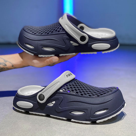 Herren Atmungsaktive Clogs mit verstellbarem Riemen R&B
