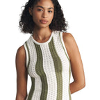 Damen figurbetontes Strickkleid mit einzigartigem Muster R&B
