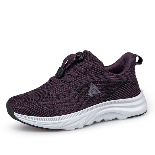 Damen Sportliche Lauf-Sneaker mit atmungsaktivem Obermaterial und elastischem Schnellschnürsystem R&B