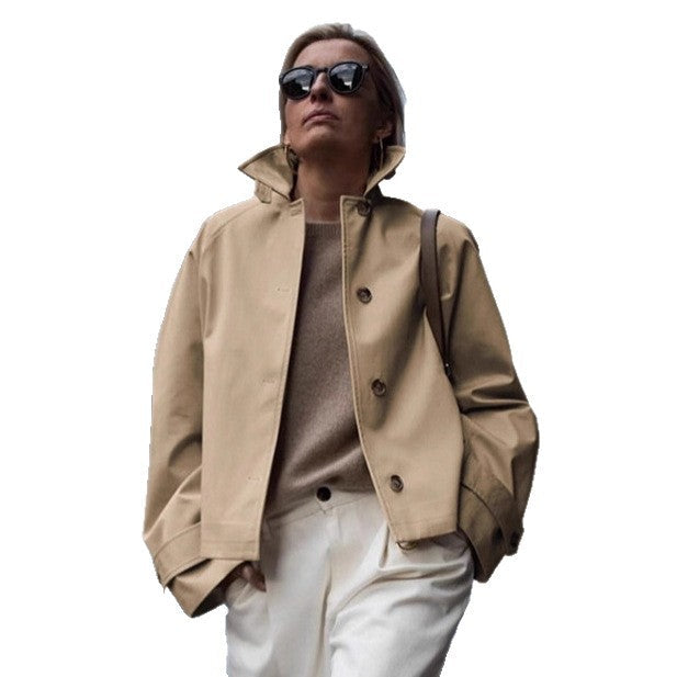 Damen Urbanistische Freizeitjacke mit hohem Kragen R&B