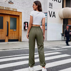 Damen Cargo-Hose mit elastischem Bund und praktischen Taschen R&B