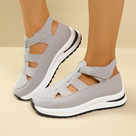 Damen Komfortable Wedge-Schuhe mit verstellbarem Riemendesign R&B