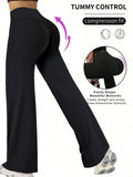 Damen Kompressionshose mit hoher Taille und Tummy Control R&B
