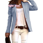 Damen taillierter Blazer mit elegantem Revers R&B