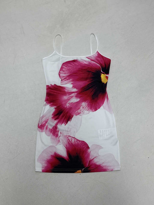 Damen Freizeit-Maxikleid mit floralem Druck und eleganten Spaghettiträgern R&B