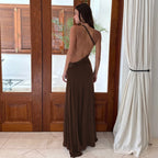 Damen Elegantes Wickelmaxikleid mit asymmetrischem Schnitt und Drapierungsdetails R&B