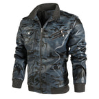 Herren camouflage Freizeitjacke mit stylischen Reißverschlusstaschen R&B