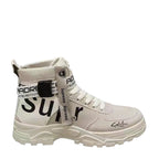 Damen Trendige High-Top Sneakers mit verstellbarem Knöchelriemen R&B