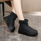Damen warme Winterstiefel mit kuscheligem Innenfutter und robustem Profil R&B