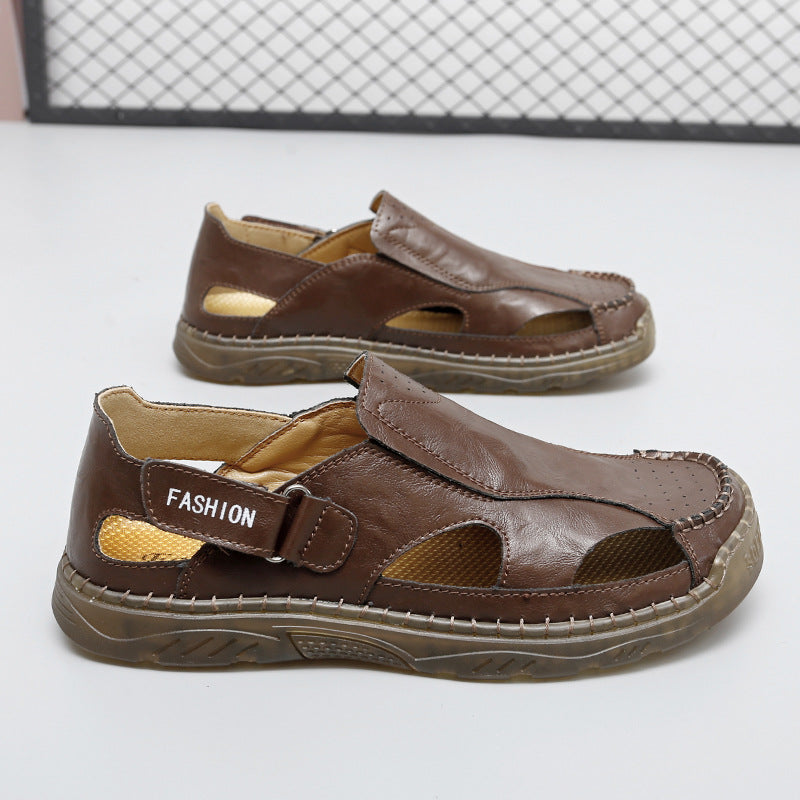 Damen Atmungsaktive Leder-Sandalen im modischen Design R&B