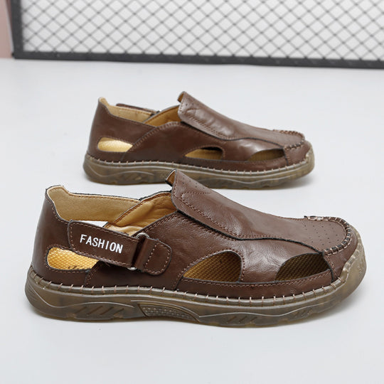 Damen Atmungsaktive Leder-Sandalen im modischen Design R&B